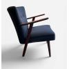1950's Danish Teak Chair upholstered in grey wool
